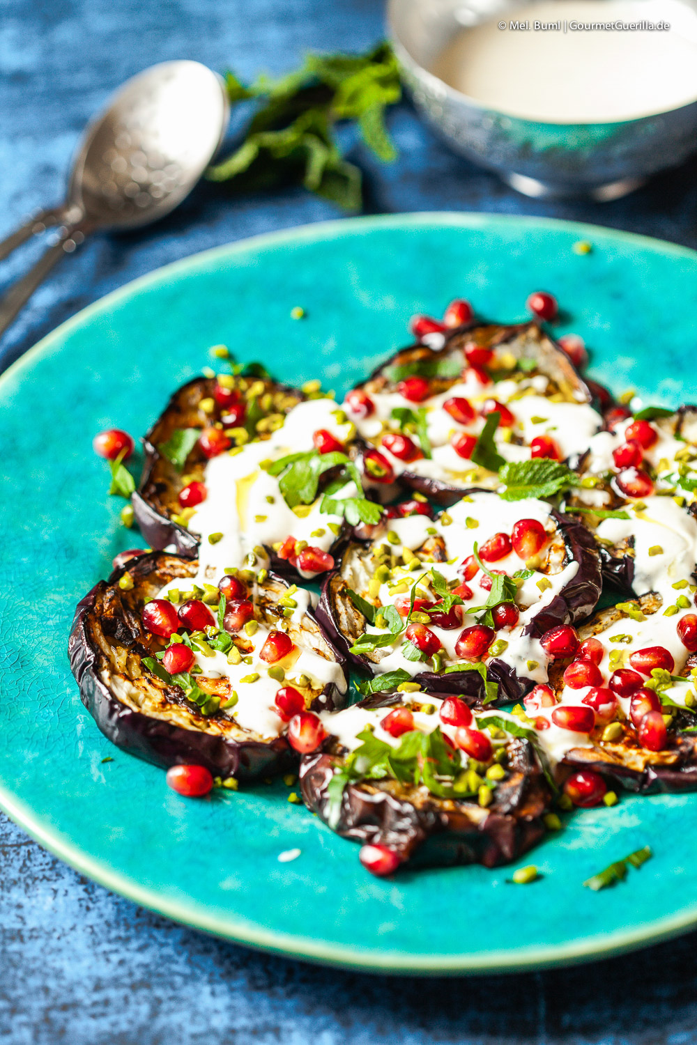 Grilled aubergines 1001 nights with GourmetGuerilla.com 