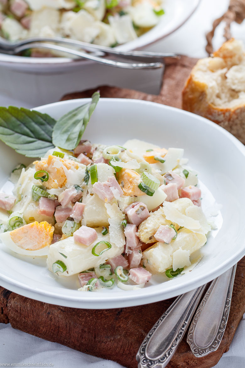 Spargelsalat mit Schinken und Ei - www.emmikochteinfach.de