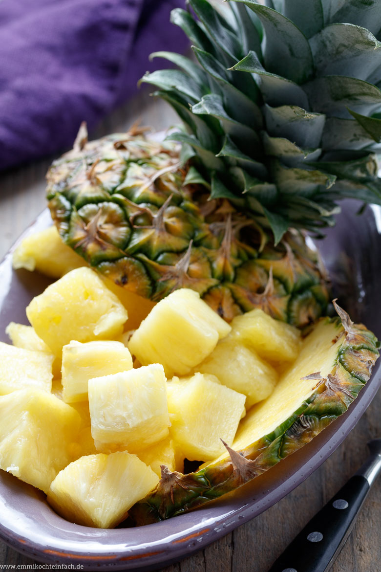 Ananas passt zu Herzhaftem - www.emmikochteinfach.de